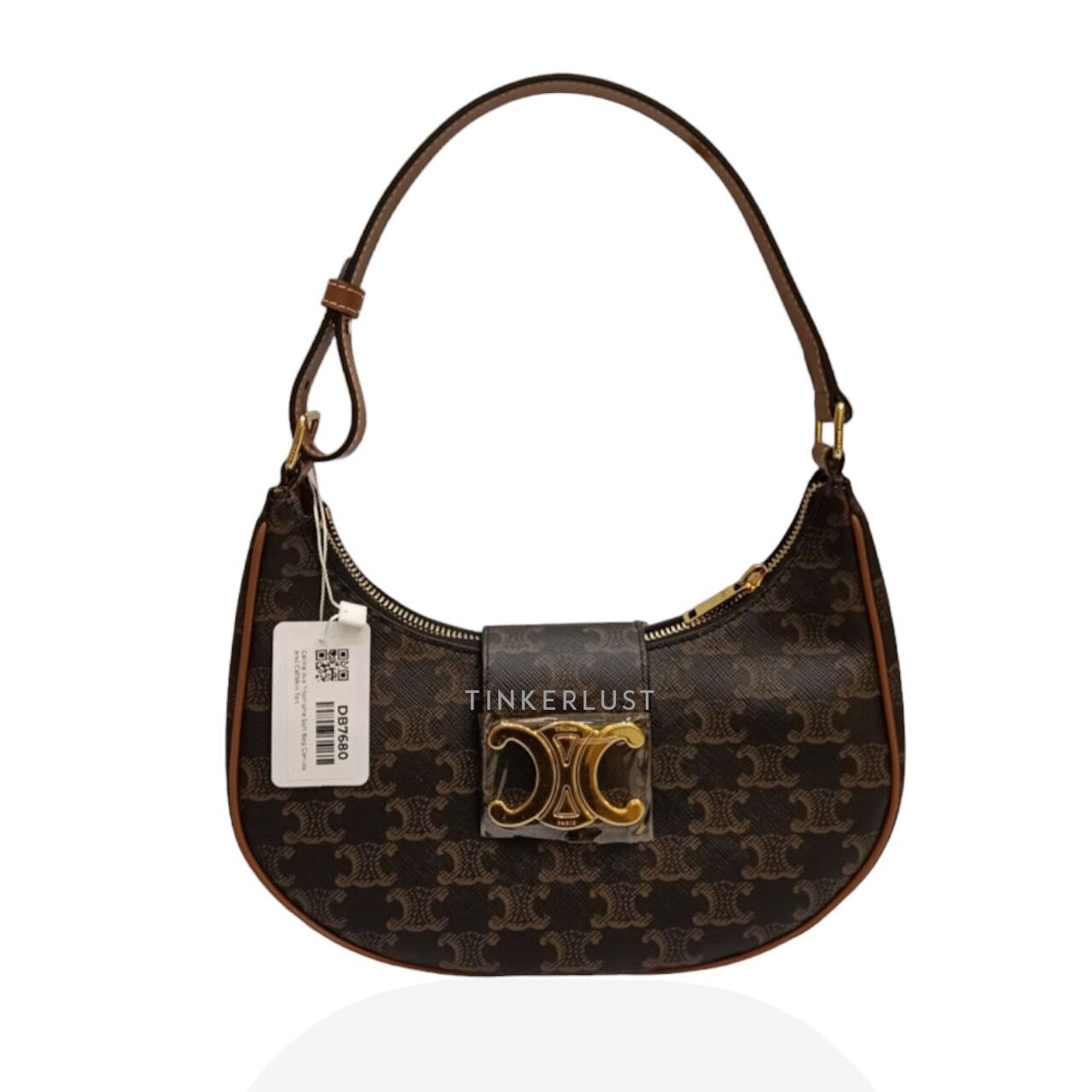 ☆☆CELINE☆☆ Celine shoulder bag 730750 Free NATURAL TAN tas shoulder-bag Celine Triomphe Tan Canvas Shoulder Bag